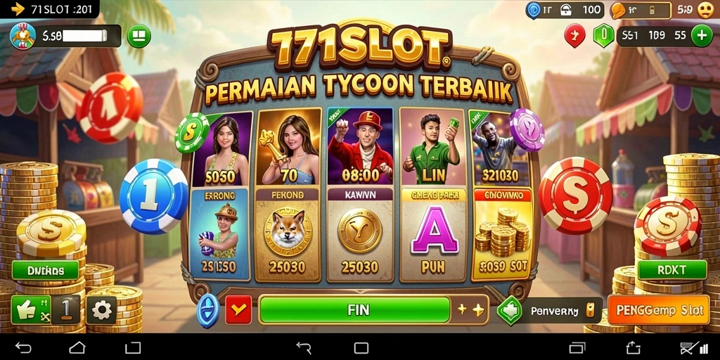 Screenshot utama 171SLOT menampilkan gameplay Tycoon yang mendebarkan.