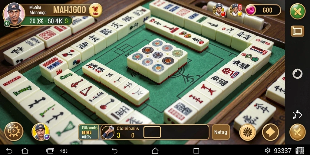 Tampilan menarik gameplay Mahjong dalam 93337 yang penuh tantangan.