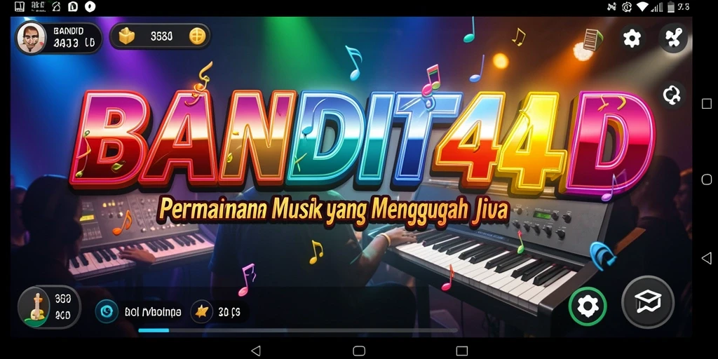 Tampilan gameplay BANDIT4D yang penuh warna dan seru.