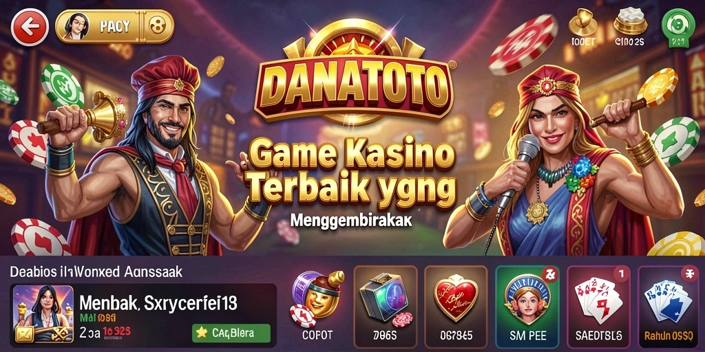 Tampilan gameplay menarik dari aplikasi Kasino DANATOTO.