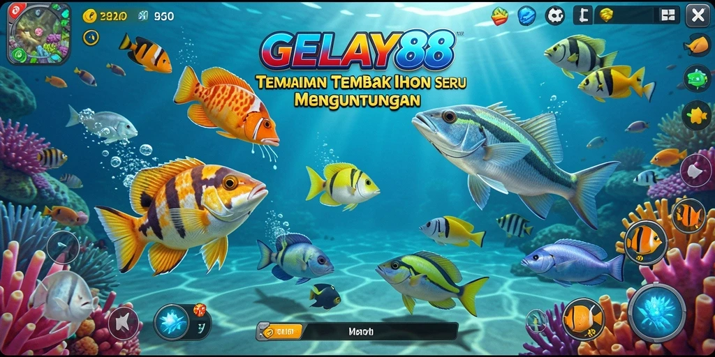 Tangkapan layar gameplay Tembak Ikan yang menegangkan di GELAY88.