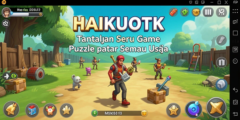 Tampilan gameplay HAIKUOTK yang menantang dan seru.