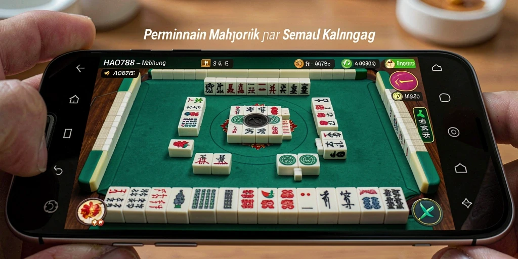 Tangkapan layar gameplay Mahjong yang mendebarkan.