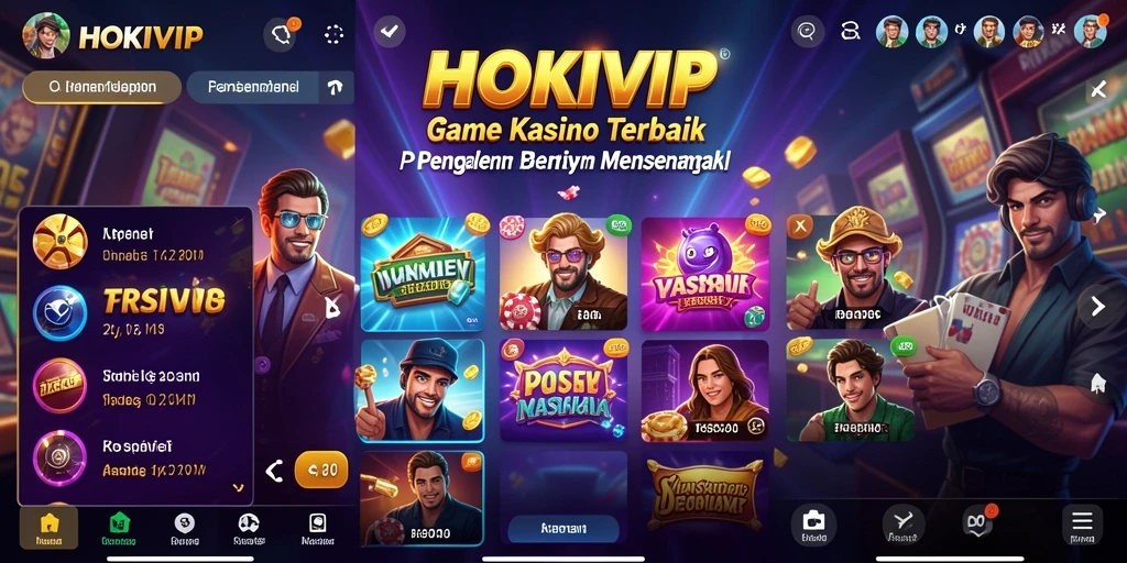 Screenshot HOKIVIP menampilkan gameplay seru kasino dengan grafis menawan.