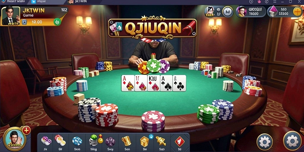 Tampilan gameplay QiuQiu yang seru dan menantang.