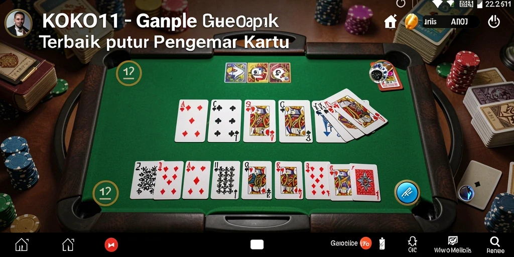 Tampilan gameplay KOKO11 dengan suasana bermain Gaple yang seru.