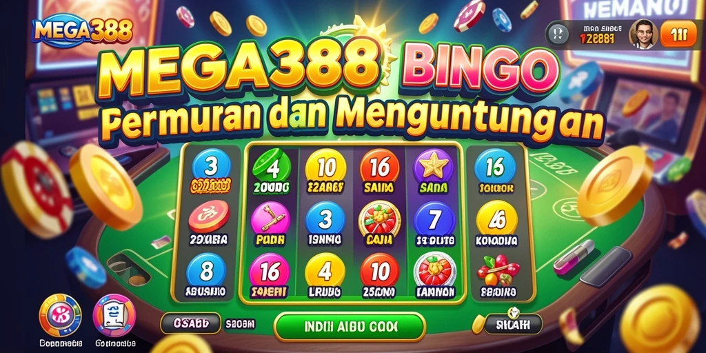 Tampilan gameplay menarik dari MEGA388 yang menunjukkan keseruan Bingo.