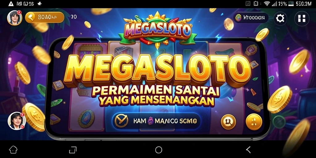 Tampilan permainan MEGASLOTO yang seru dan interaktif.