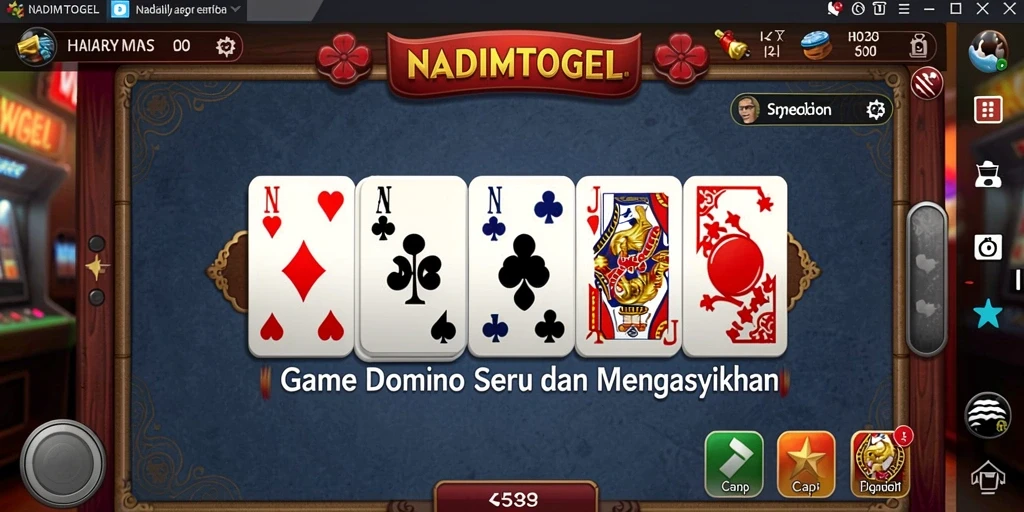 Tampilan gameplay NADIMTOGEL yang menarik dan seru.