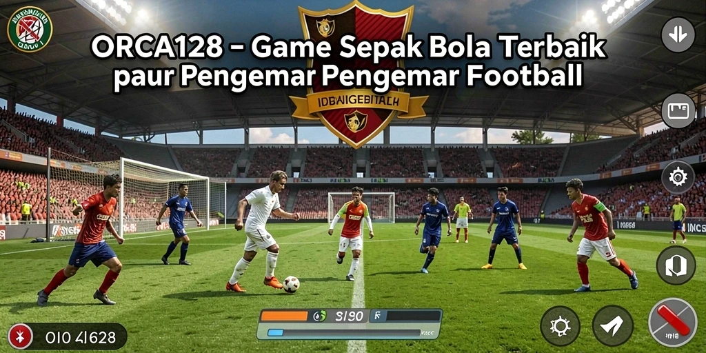 Tampilan gameplay replay pertandingan sepak bola seru.