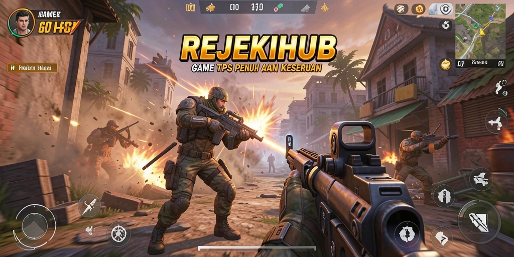 Tampilan gameplay yang mendebarkan dalam REJEKIHUB.