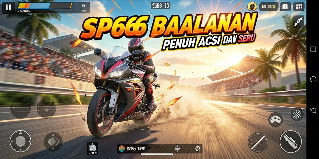 Gameplay seru balapan motor di SP666 dengan grafis yang memukau.