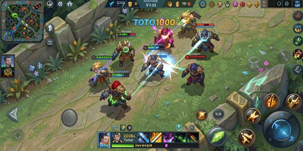 Tampilan gameplay TOTO1000 yang menegangkan dan penuh aksi.