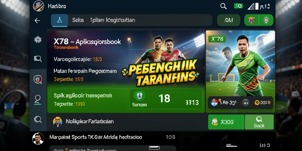 Tampilan gameplay X78 yang dinamis dan interaktif dalam taruhan olahraga.