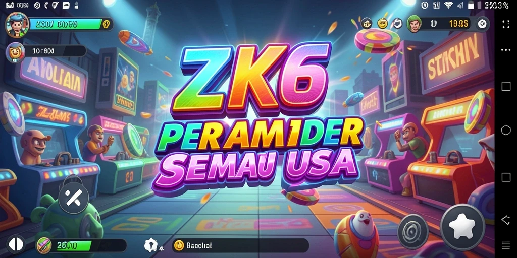Tangkapan layar gameplay ZK6 yang penuh aksi dalam mode Arcade.