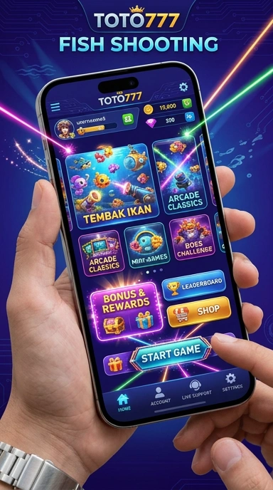 Tampilan antarmuka sederhana di toto777.